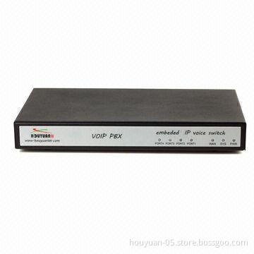 VoIP PBX, Based on Open Source uClinux with GUI Web Interface, IP08 with 8 Ports FXS/FXO